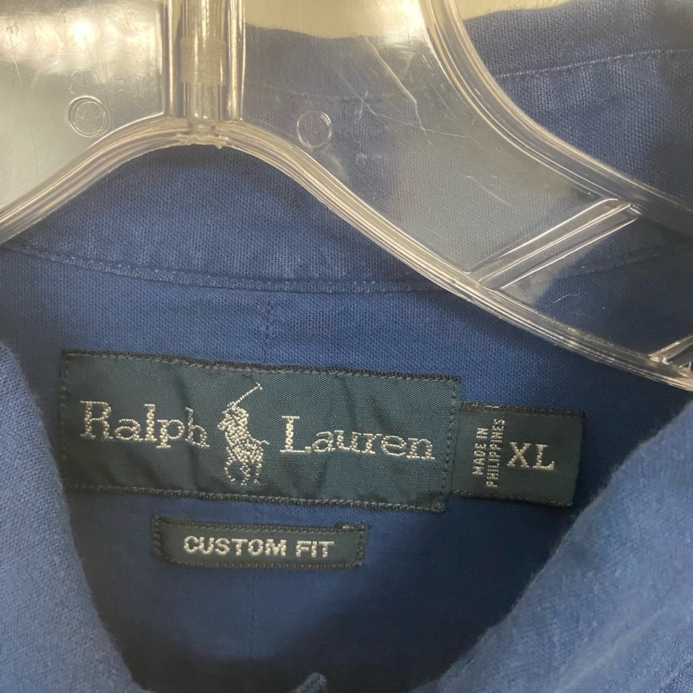 Ralph Lauren Men's Navy Blue Button Down Shirt - Picture 3 of 8